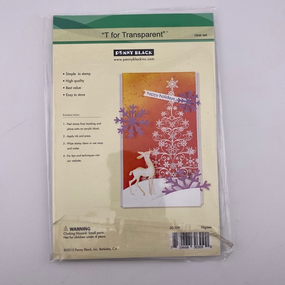 « Filigrees » Clear Stamp Set by Penny Black - Picture 3 of 5